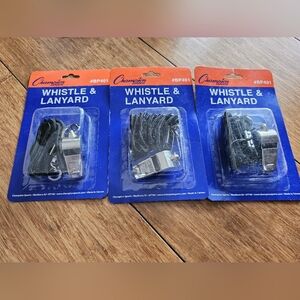 Champion Sports Whistle And Lanyard